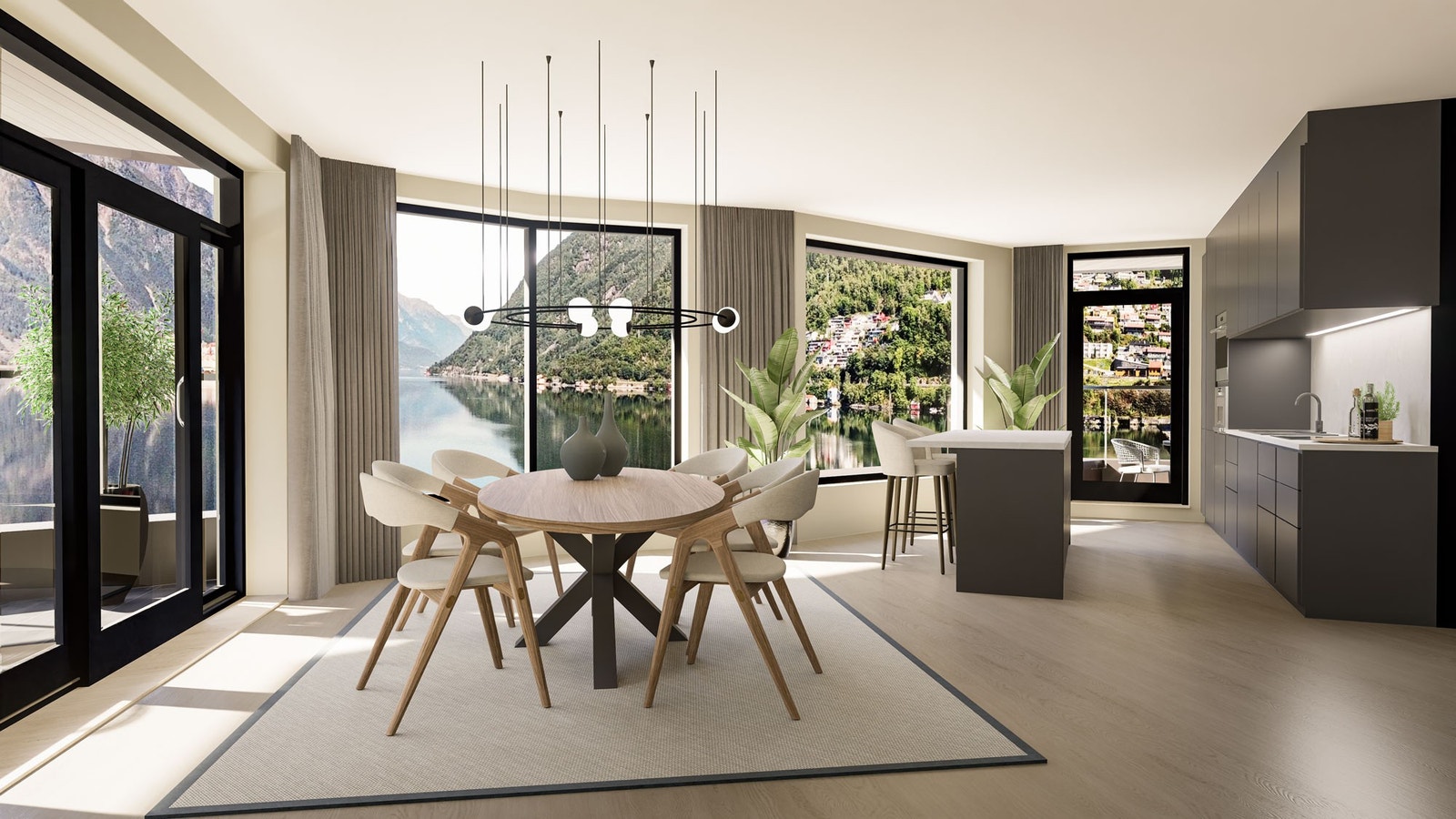 Leilighetene har gode størrelse og gjennomgående fine kvaliteter. Galleribilde