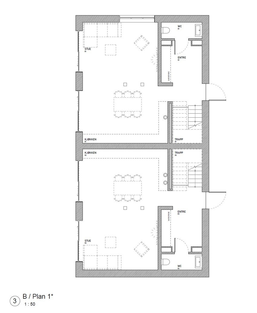 Plantegning 1 etasje Galleribilde