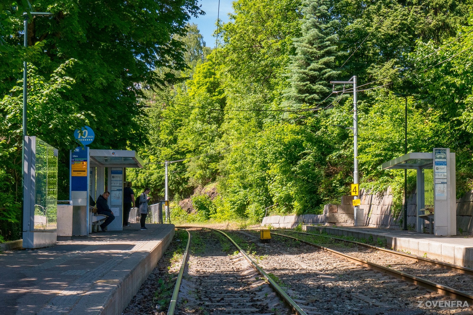 Ullern Trikkeholdeplass. Galleribilde