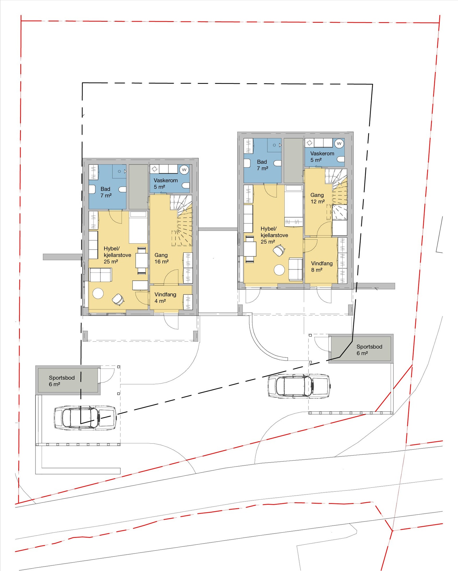 Plantegning - 1. etasje (hybel) Galleribilde