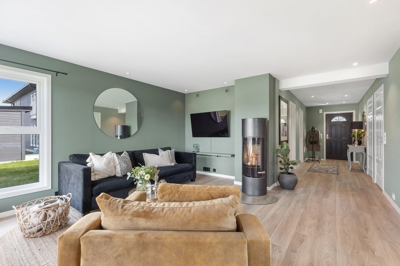 Bilde fra tidligere levert bolig. Bildene inneholder kundetilpassede løsninger og vil kunne avvike fra leveransen. Galleribilde