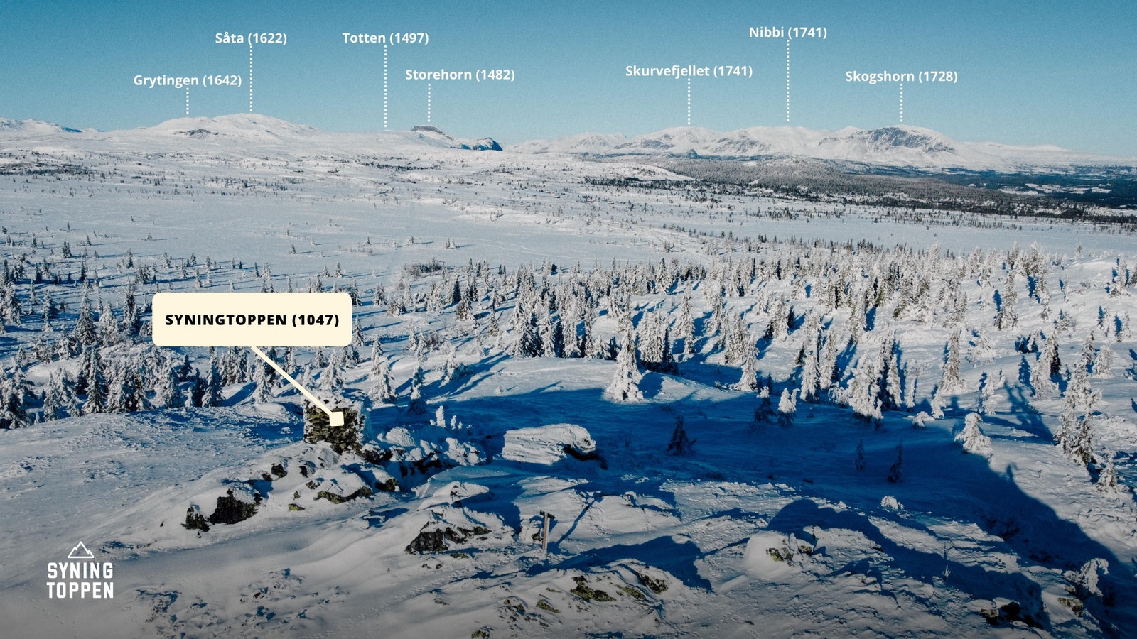 Fjellene som hyttene er oppkalt etter Galleribilde