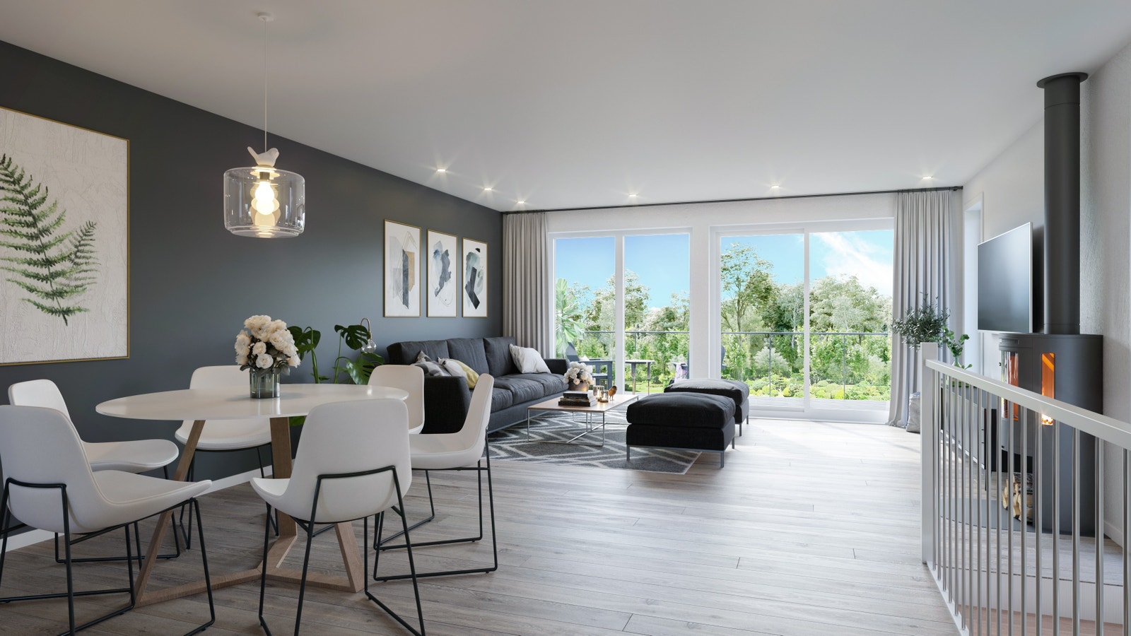 Kjøkken mot stue Galleribilde