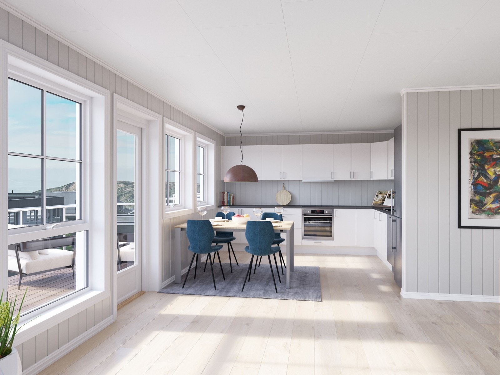 Kjøkken. Illustrasjon, avvik forekommer. Galleribilde