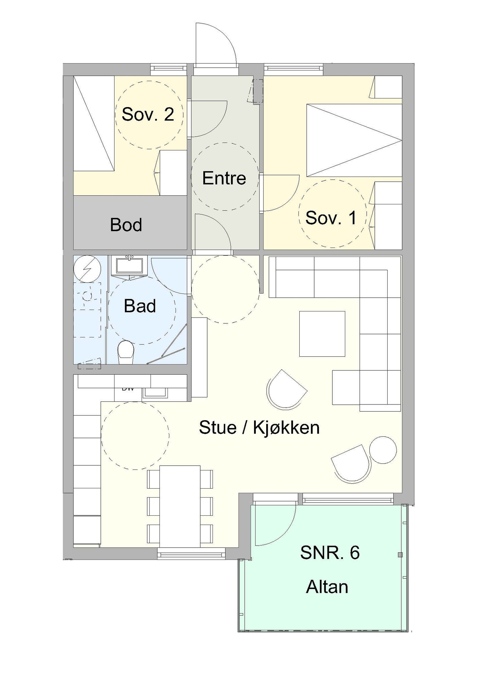 Plantegning Galleribilde