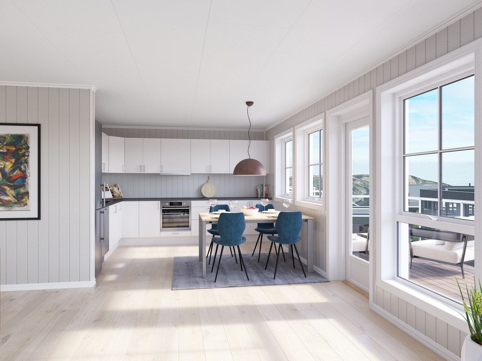 Kjøkken. Illustrasjon, avvik forekommer. Galleribilde