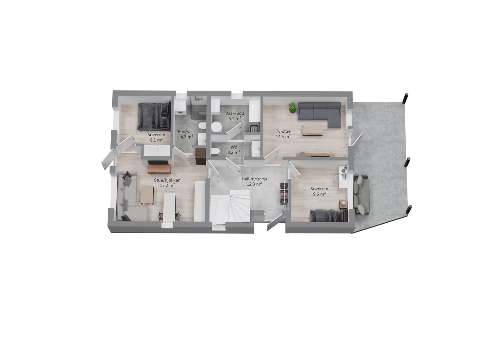 Glimmerveien 10 1. etasje. Galleribilde