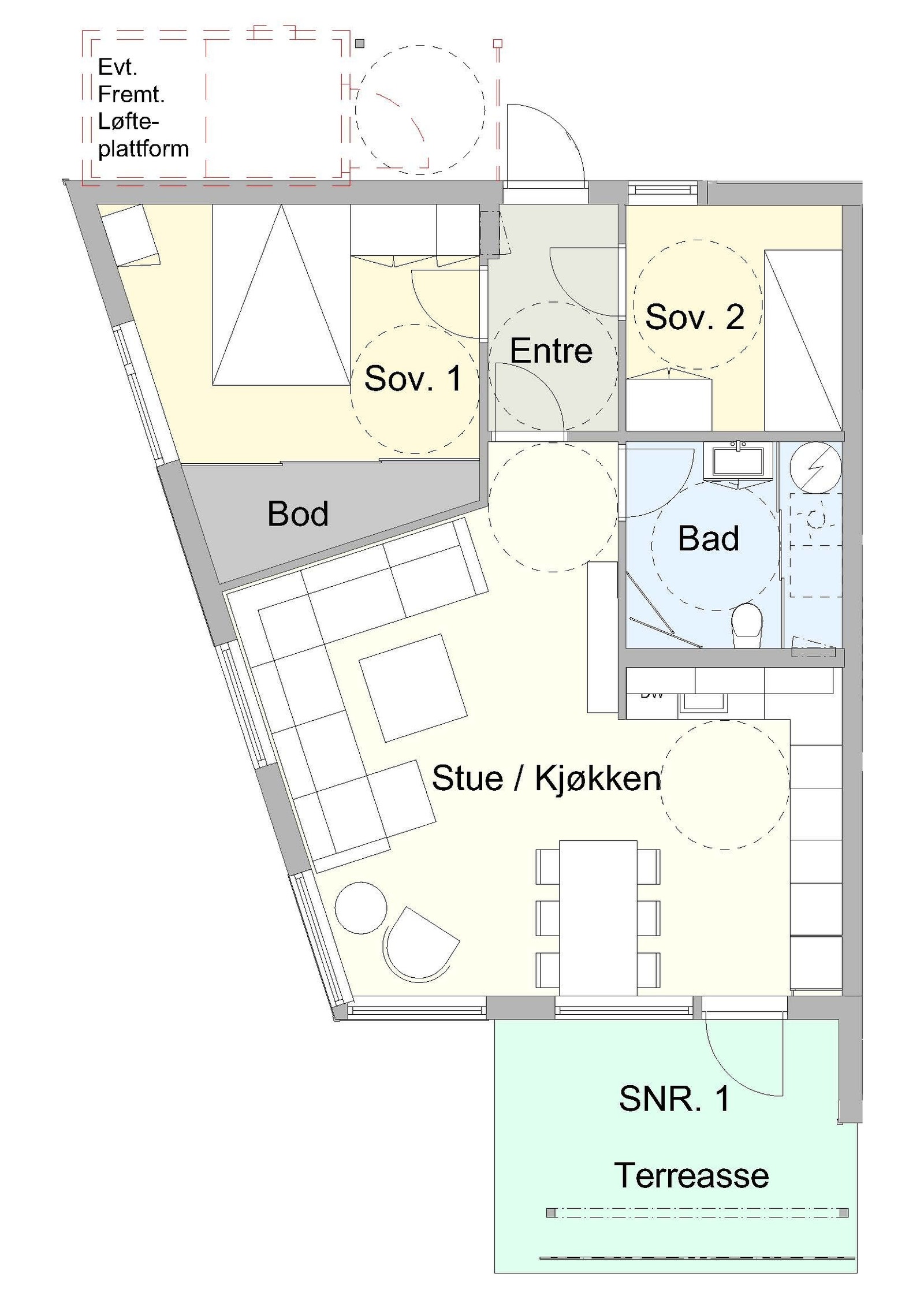 Plantegning Galleribilde