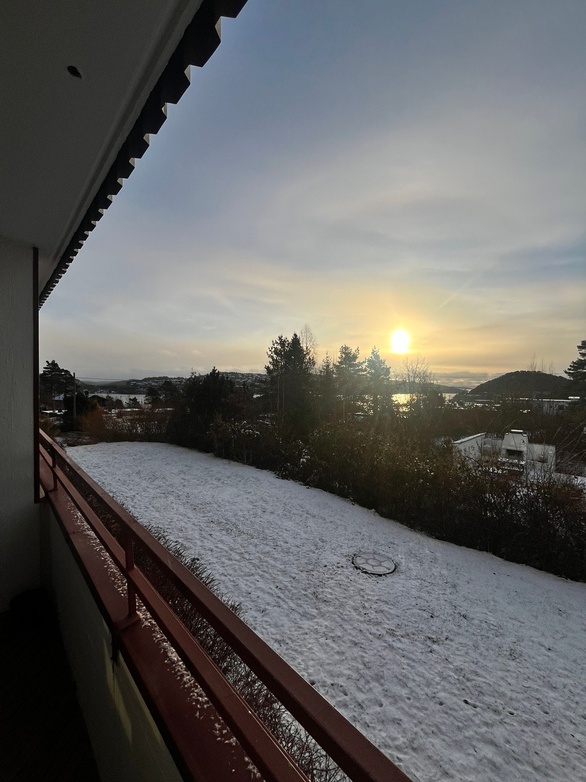 Flott utsikt fra balkongen Galleribilde