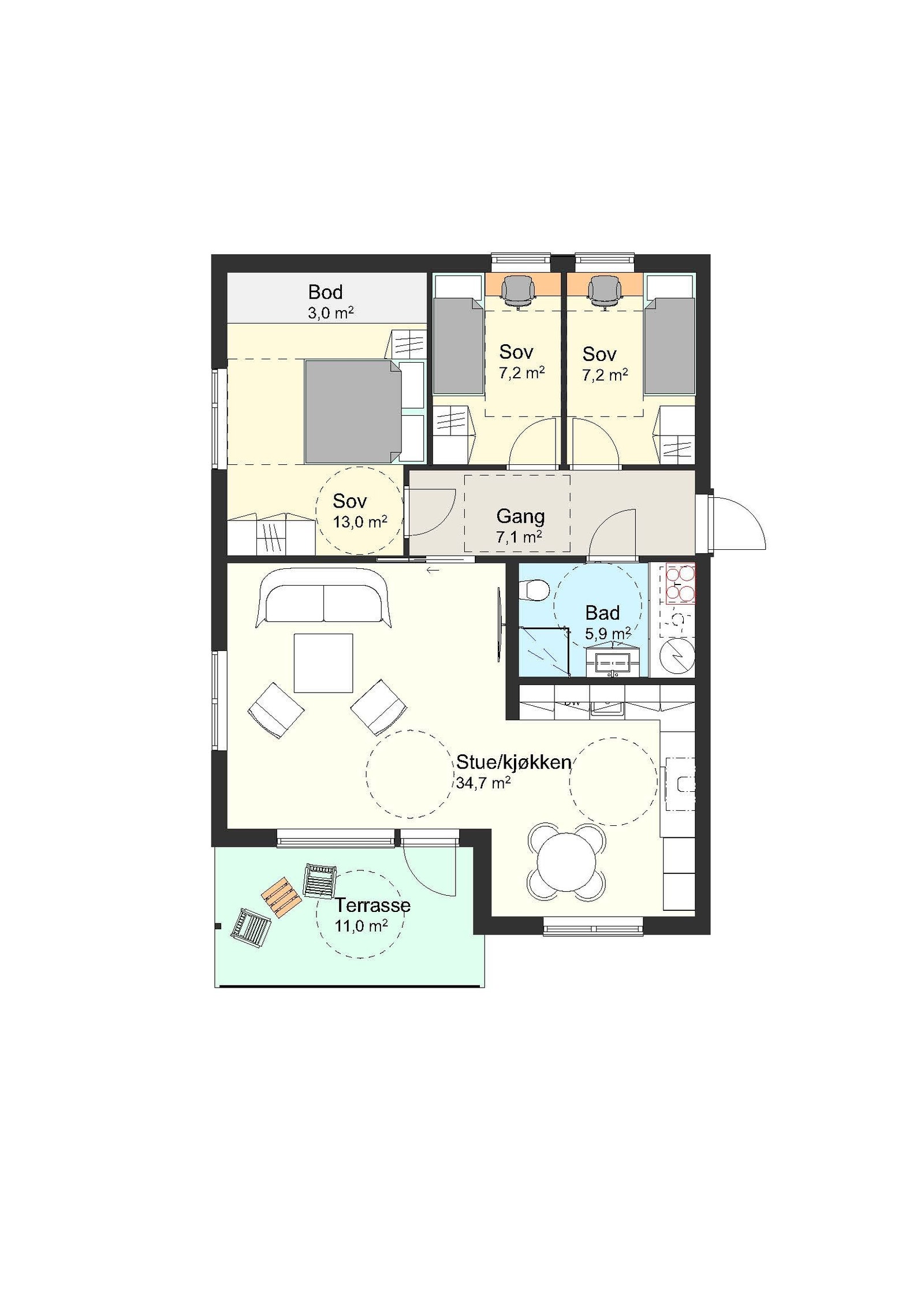 Plantegning Galleribilde