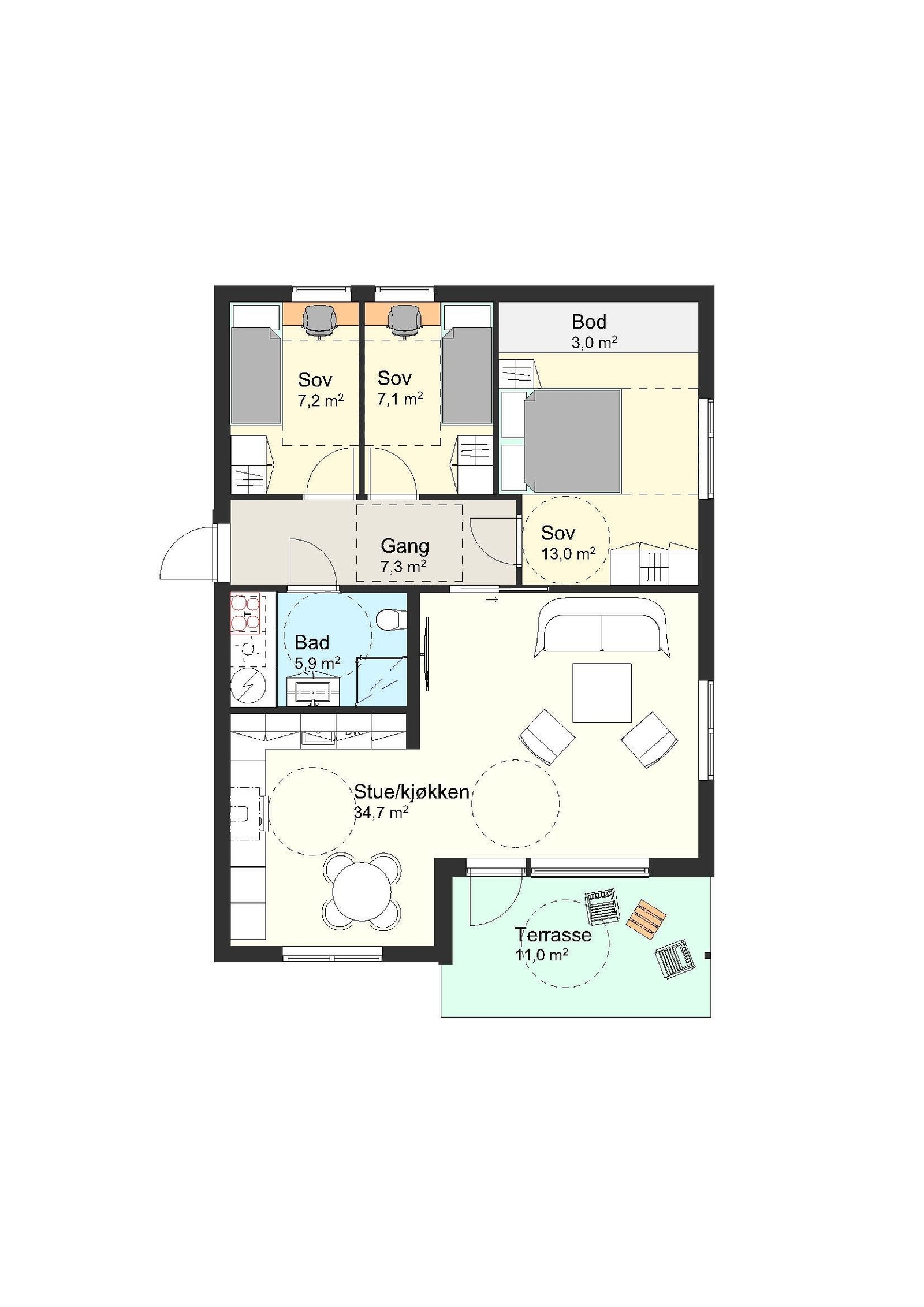 Plantegning Galleribilde