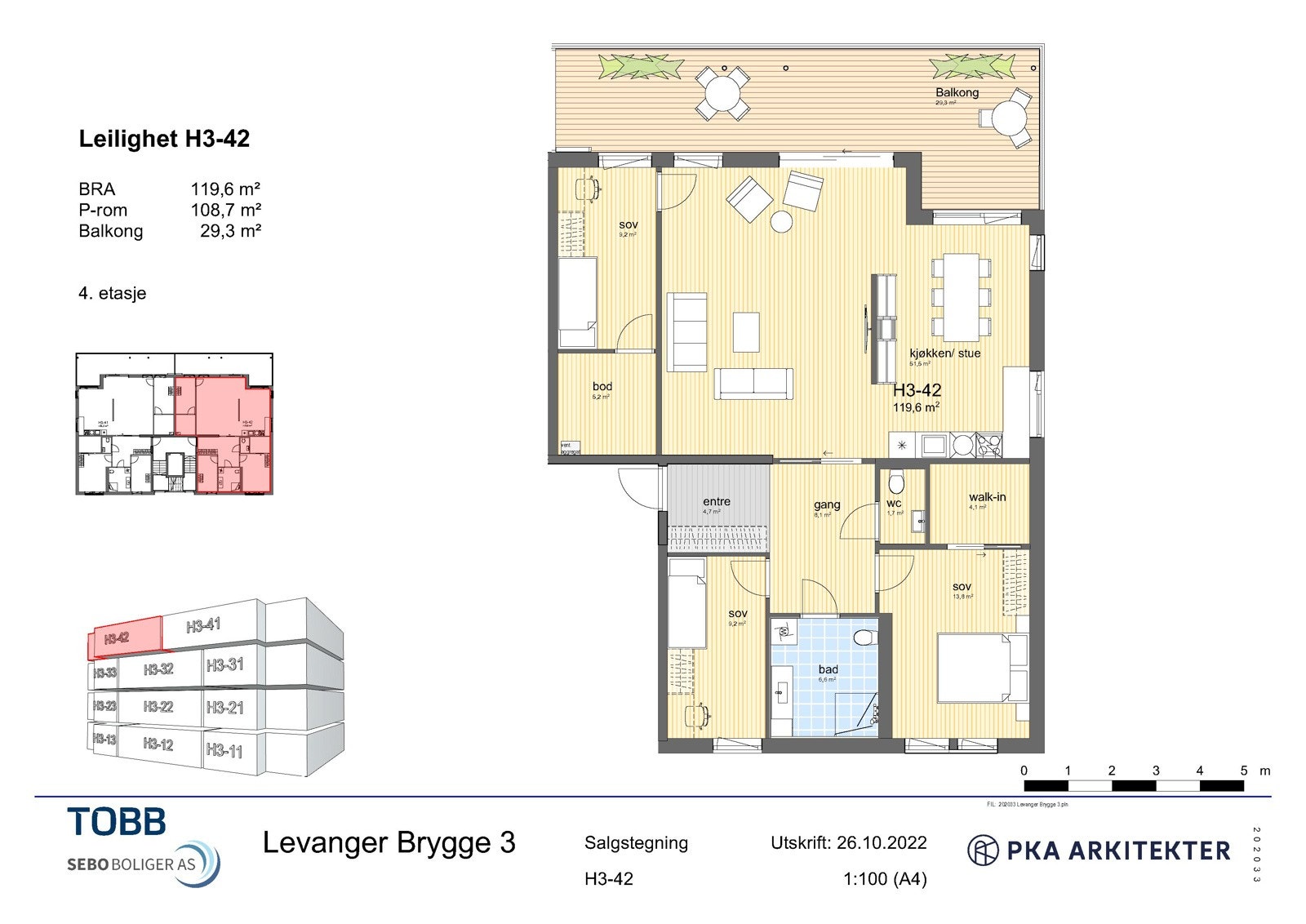 Plantegning H3-42 Galleribilde