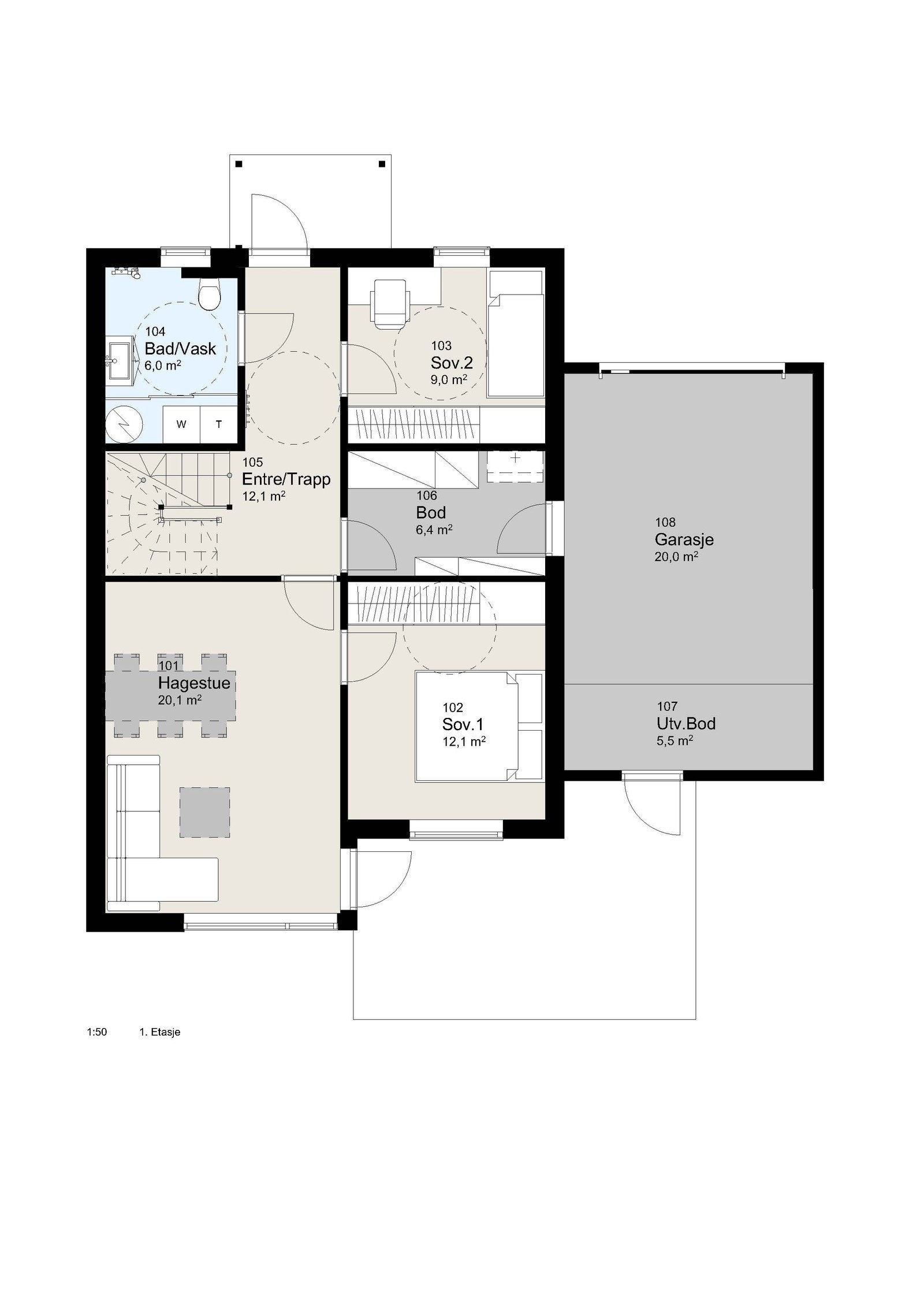 1. etasje Galleribilde