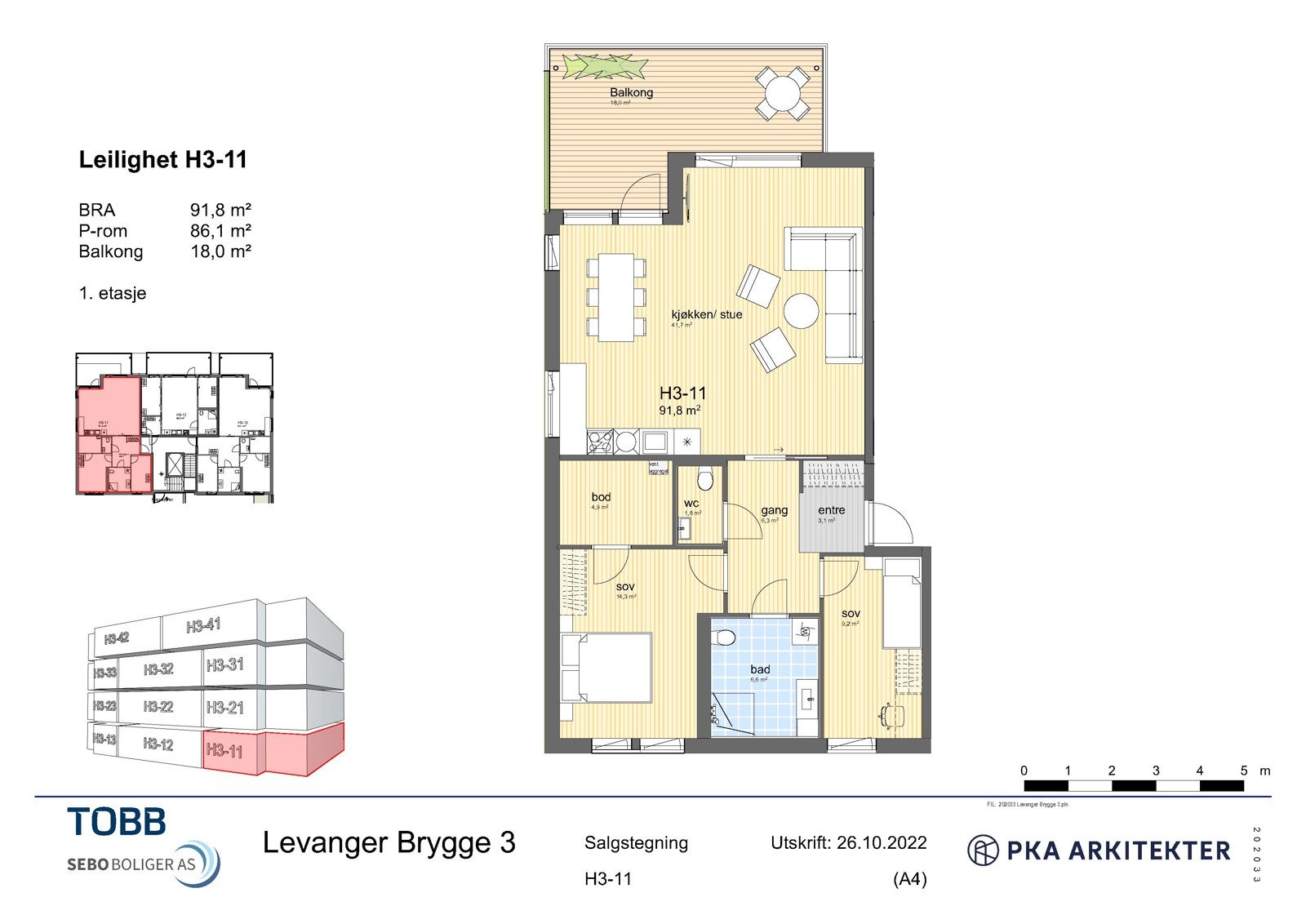 Plantegning H3-11 Galleribilde