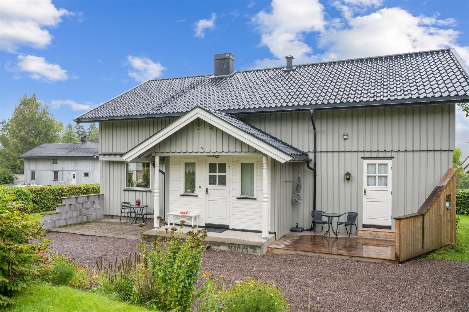 Fasaden ved inngangspartiet Galleribilde