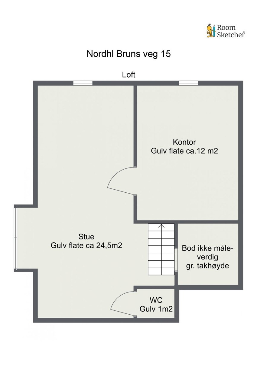 Nordahl Bruns v 15-Loft 2D Floor Plan Galleribilde