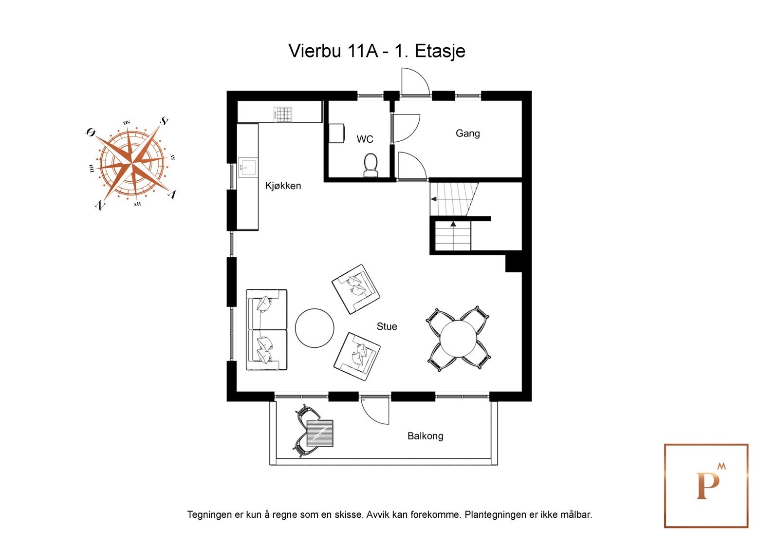 Plantegning 1.etasje Galleribilde