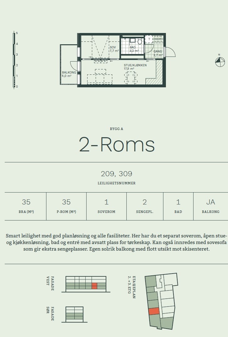 Plantegning leilighet A309 Galleribilde