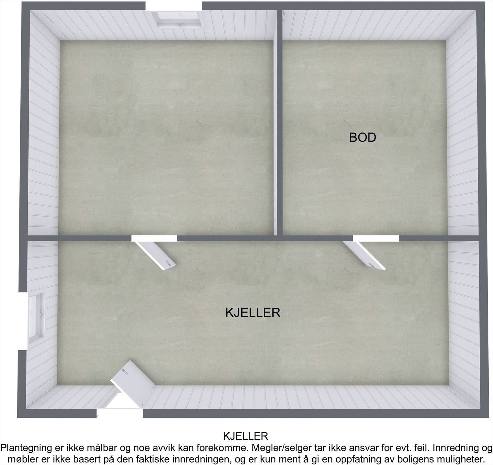 Plantegning kjeller Galleribilde