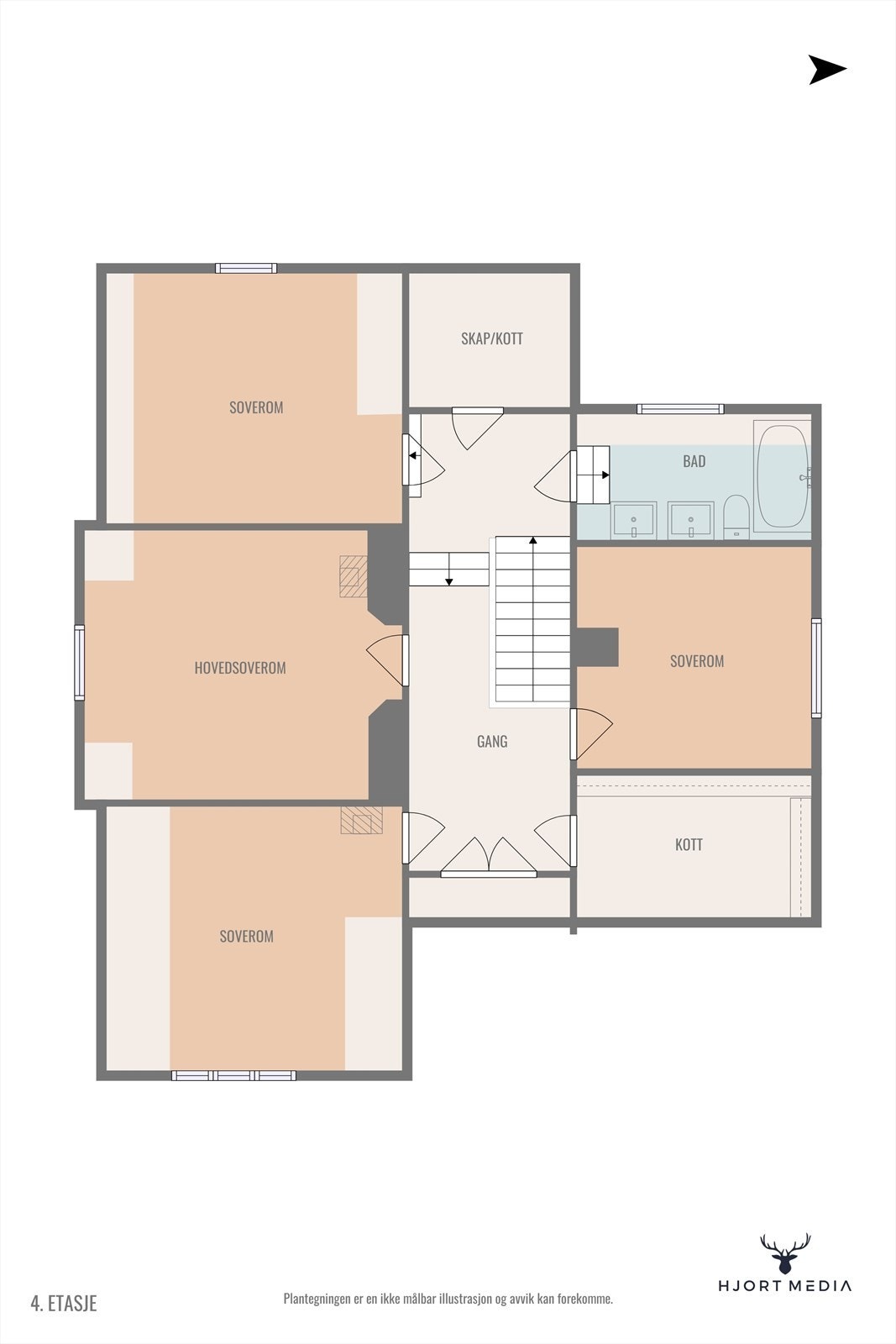 Plantegning 2. etasje. Galleribilde