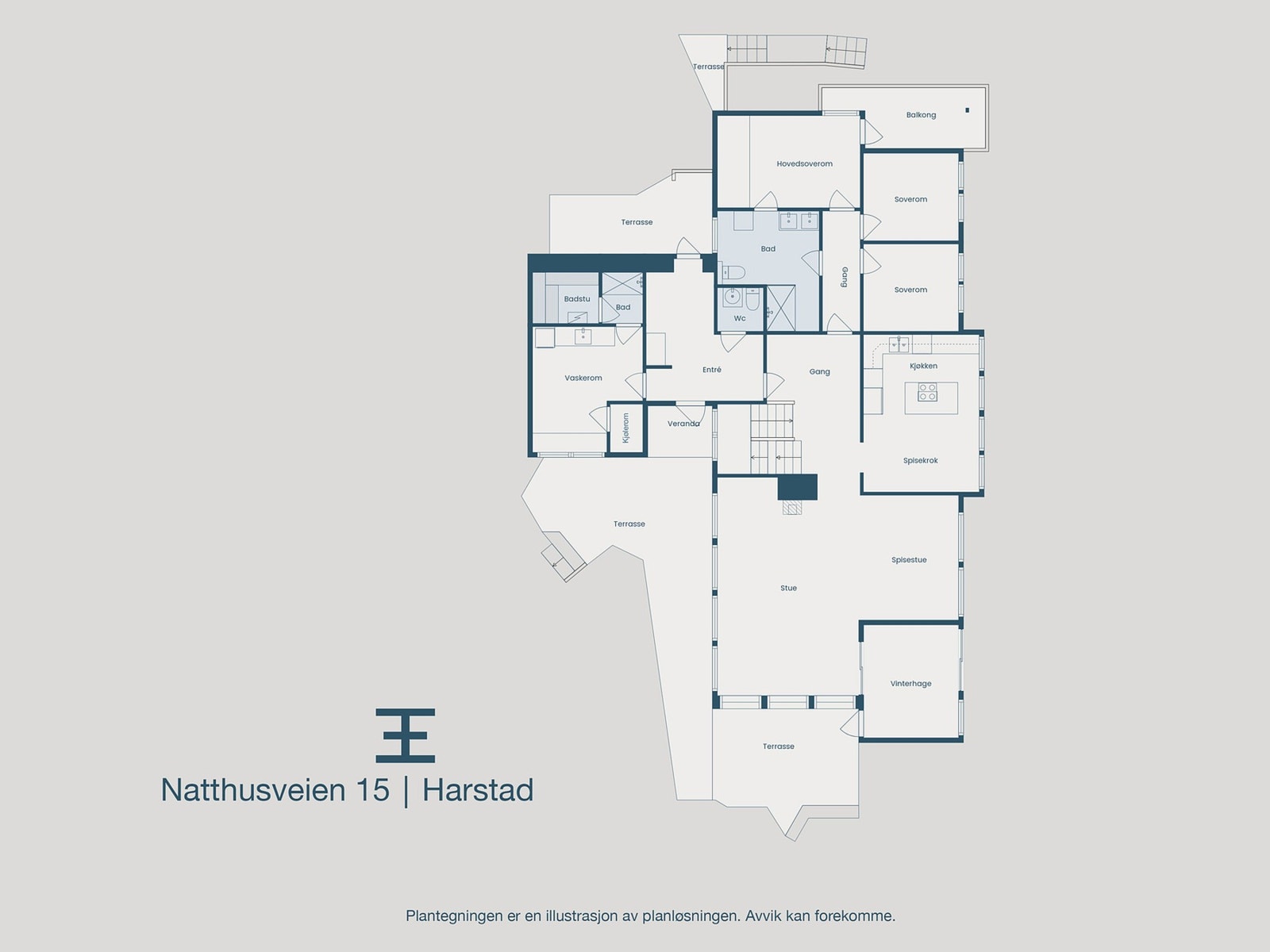Plantegning 1.etasje Galleribilde