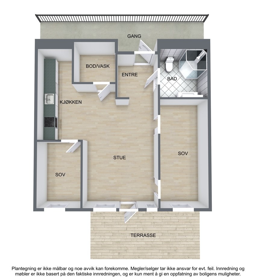 Plantegning Galleribilde