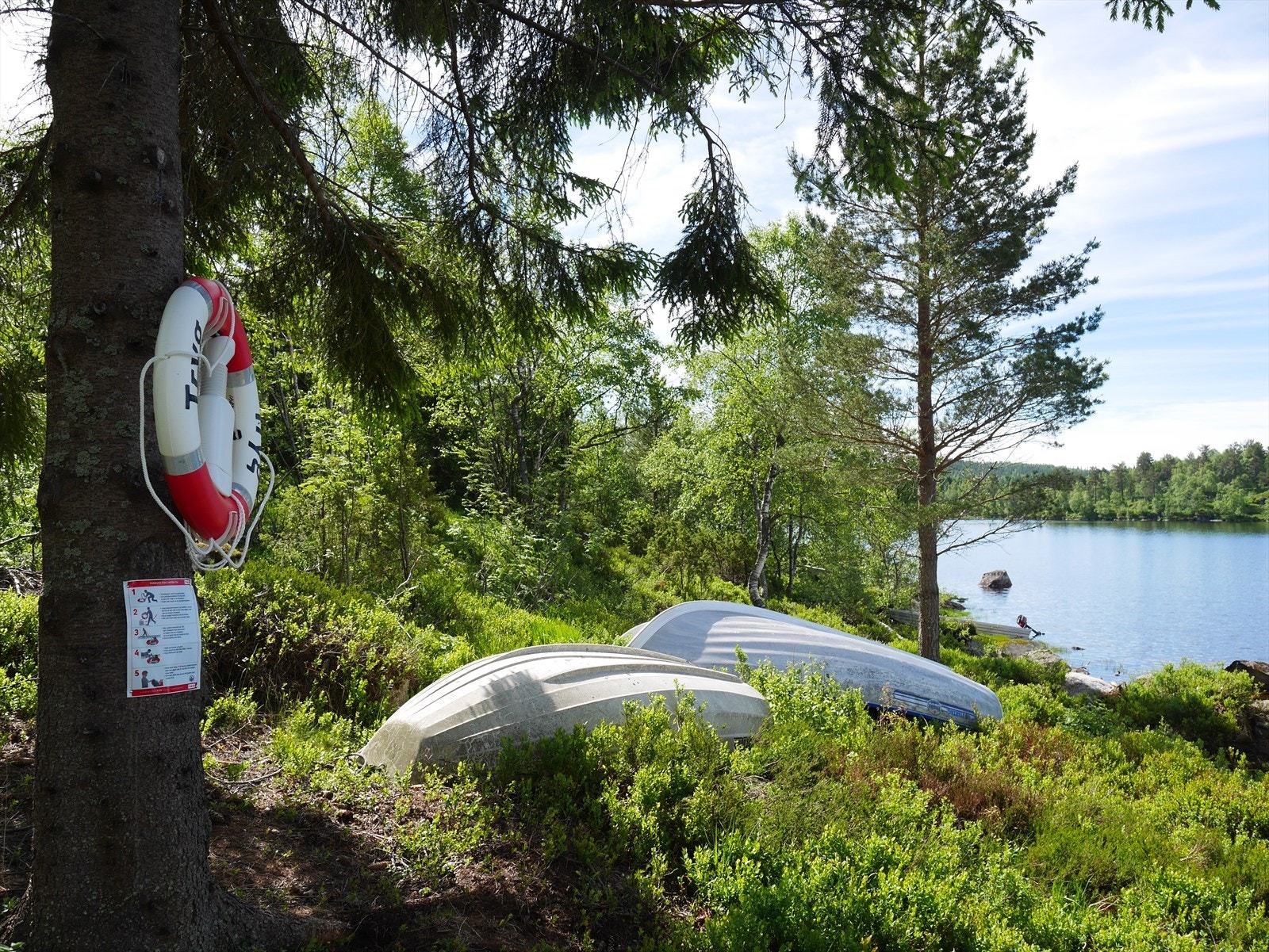 Badeplass med mulighet for båtopplag Galleribilde