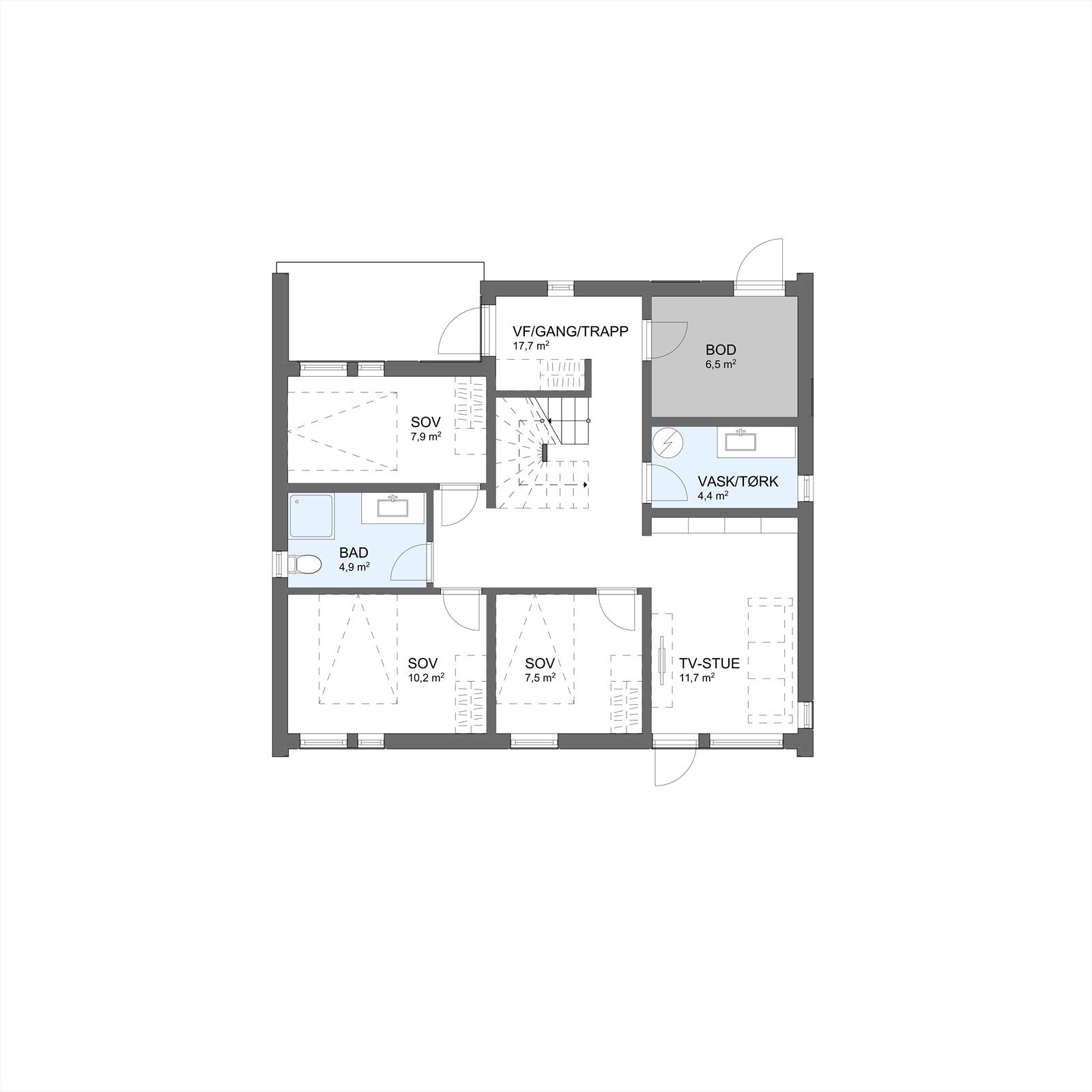Plan 1. etasje Galleribilde