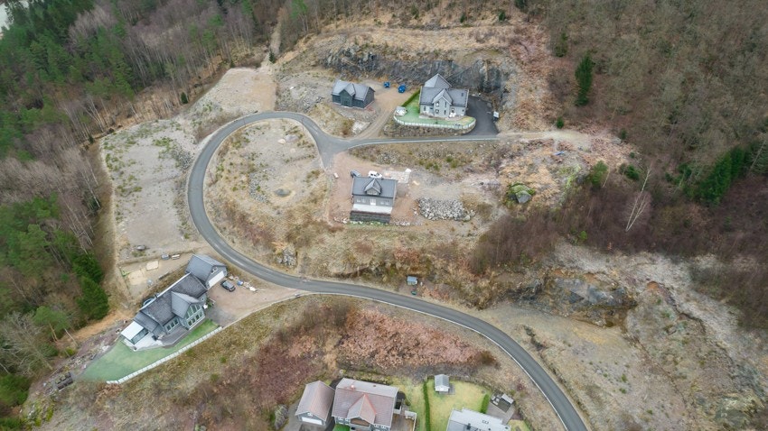 Øvre del av boligfeltet Galleribilde