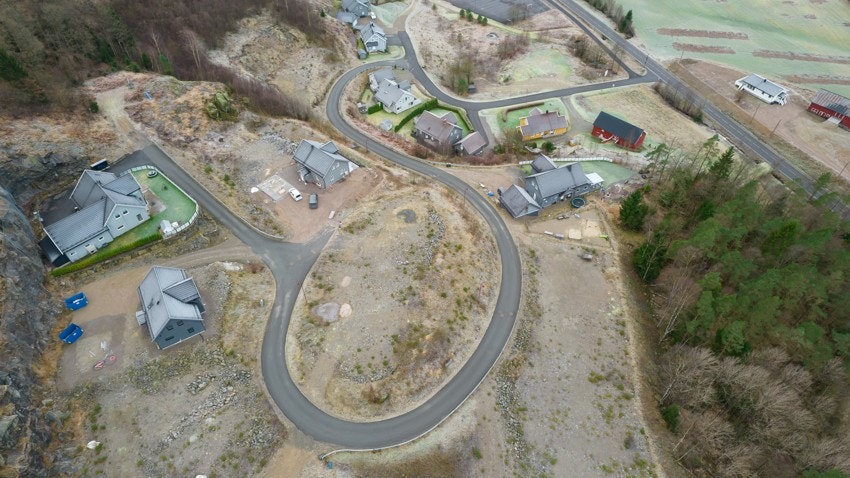 Moislia Boligfelt - øvre del. Ledige tomter. Galleribilde