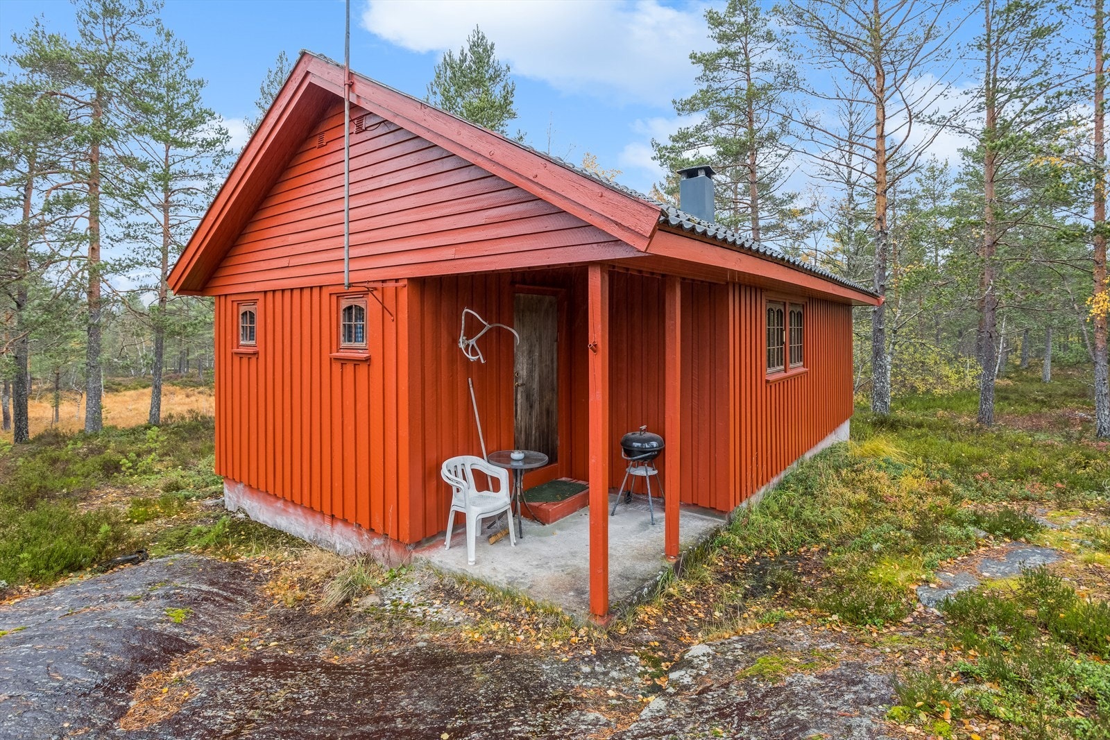 Hytte med usjenert beliggenhet med flotte turområder i nærheten. Galleribilde