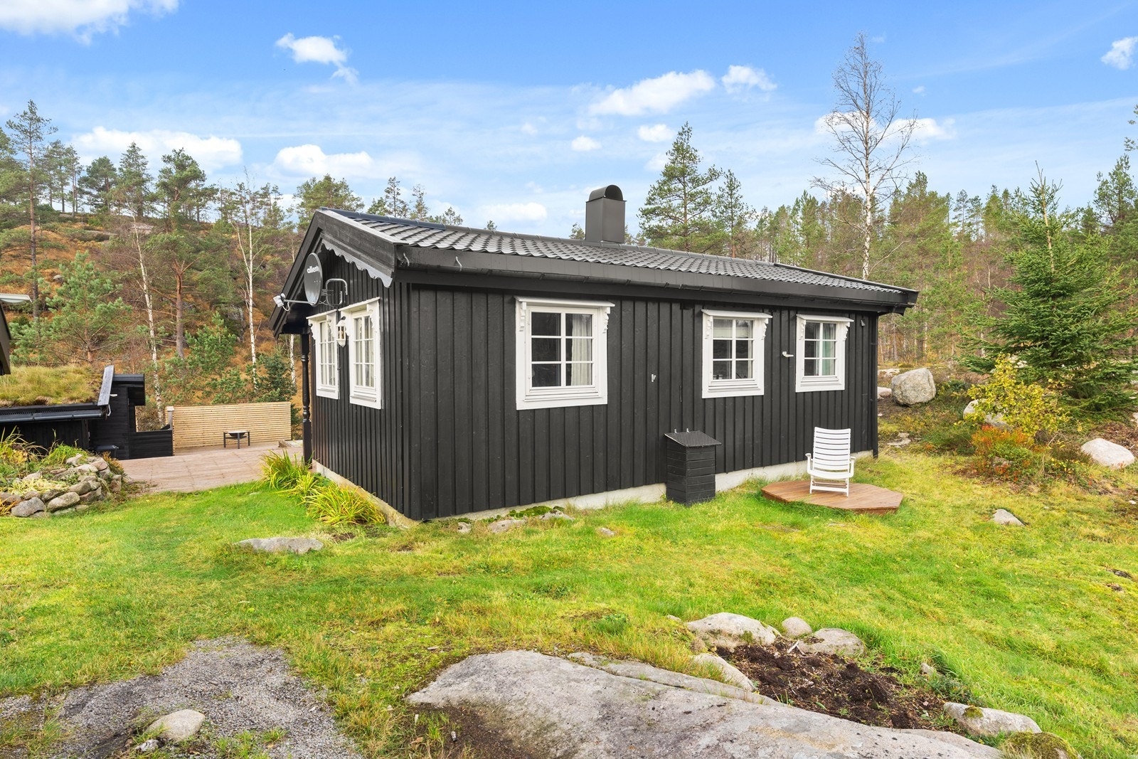 Stor tomt på ca. 2,5 mål. Galleribilde