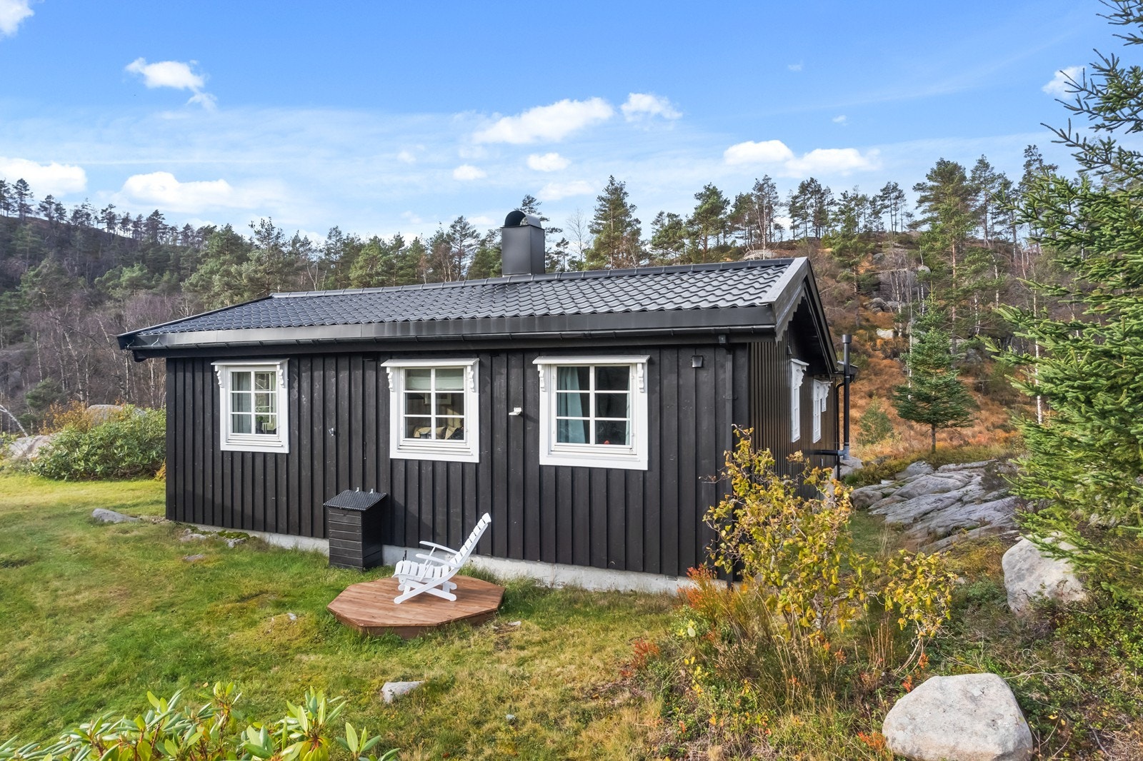 Det er kjørevei nesten helt frem. Galleribilde