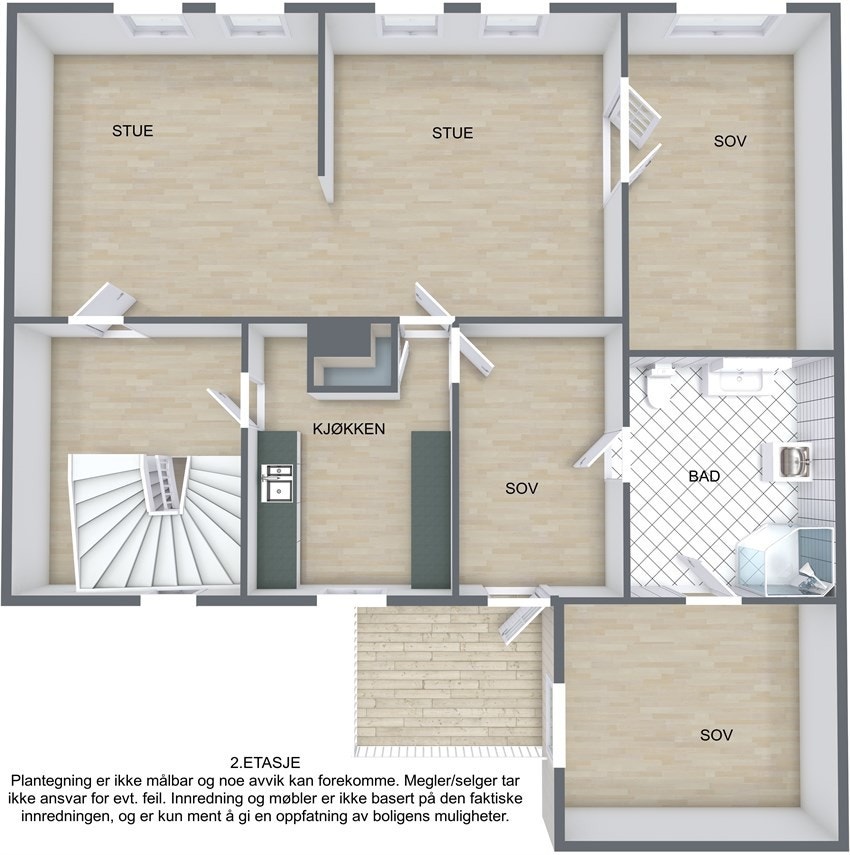 Plantegning leilighet. Galleribilde