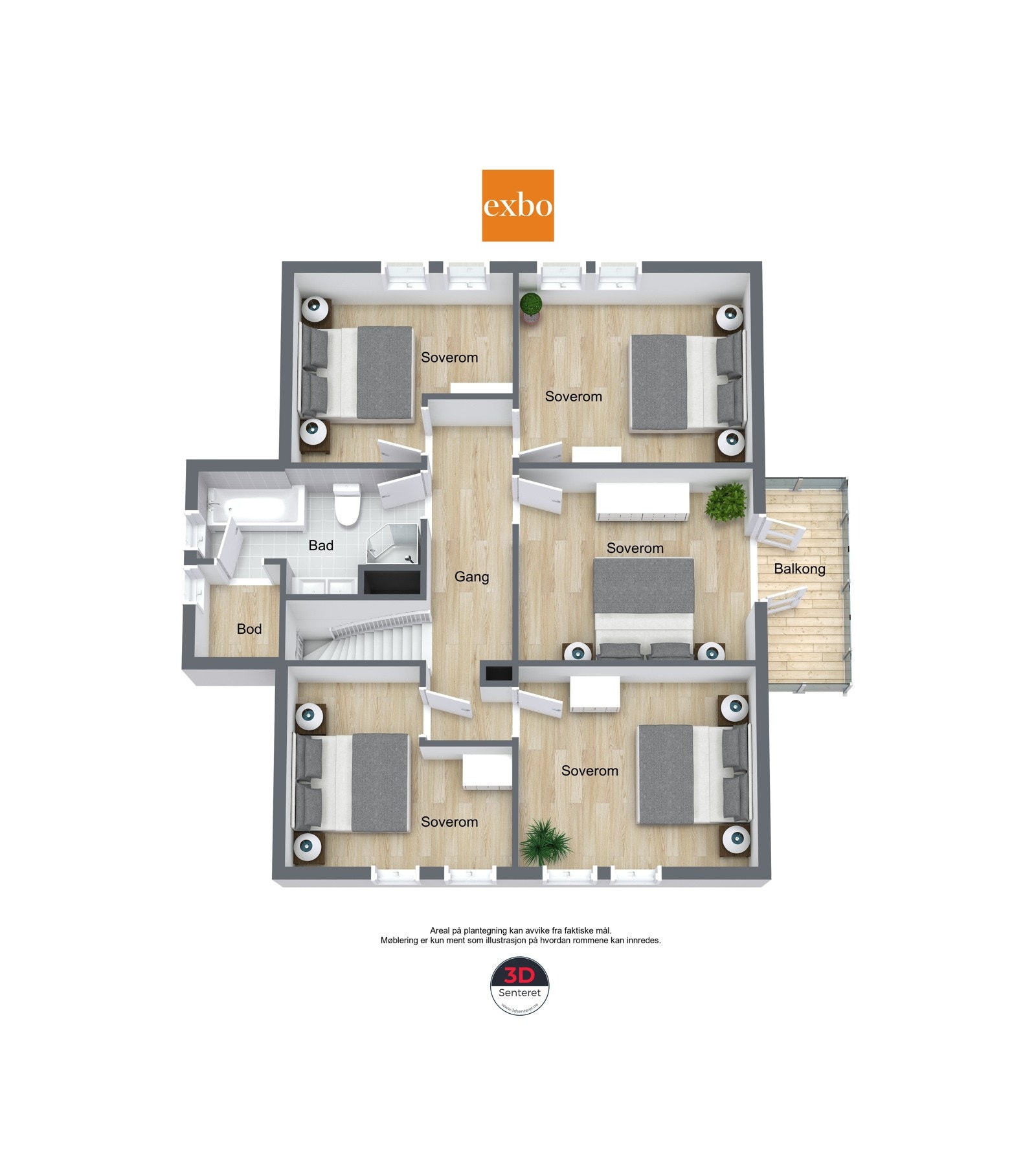 Plantegning 2 etasje. Galleribilde