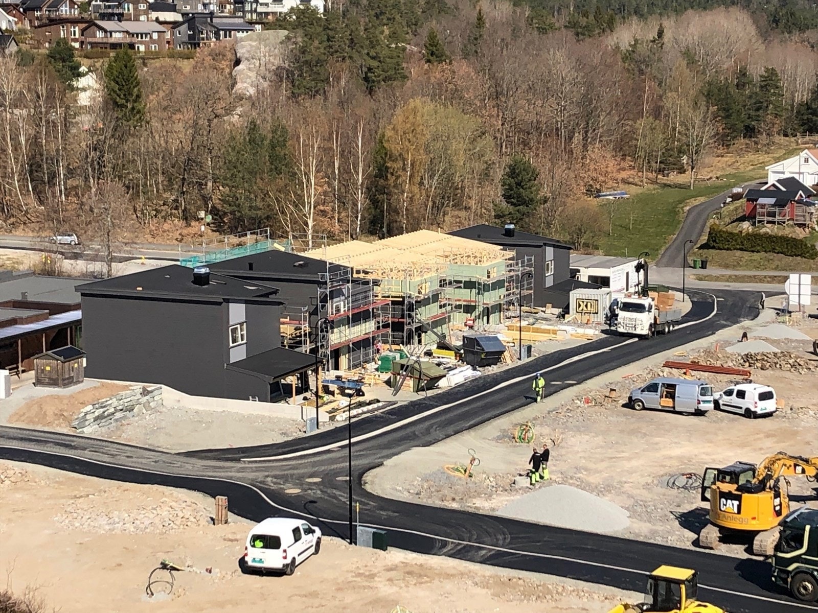 Nedre del av feltet under utbygging. Denne delen er nå ferdig utbygd. Galleribilde