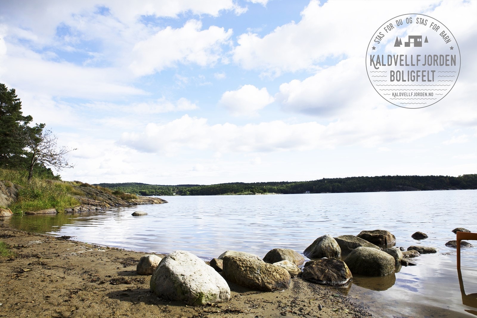 Fra det flotte friarealet like over veien fra boligfeltet Galleribilde