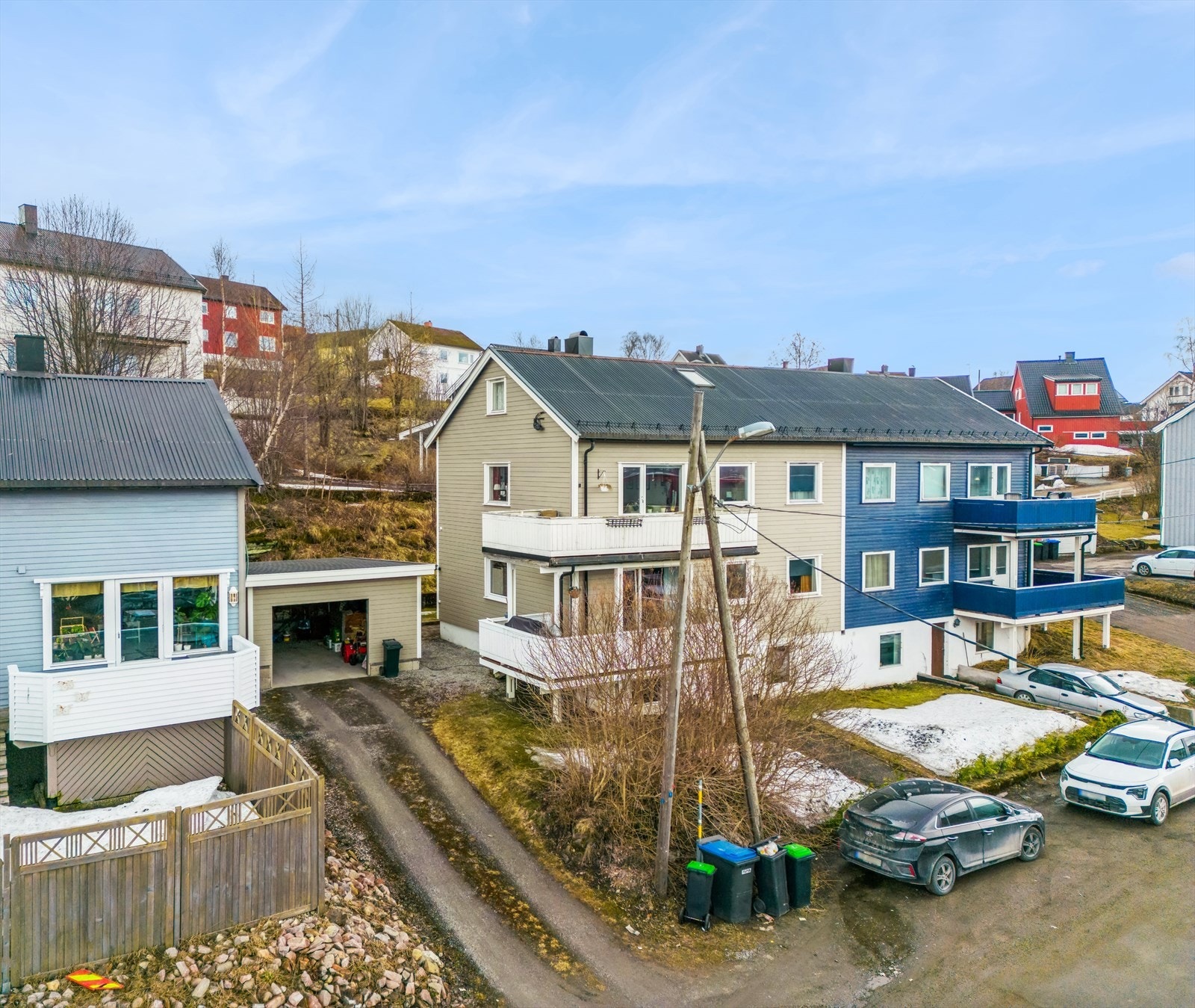 Boligens fasade. Galleribilde