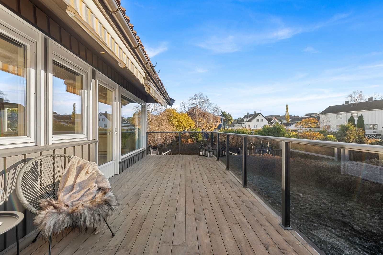 Terrassen har både flott utsikt og svært gode solforhold. Galleribilde