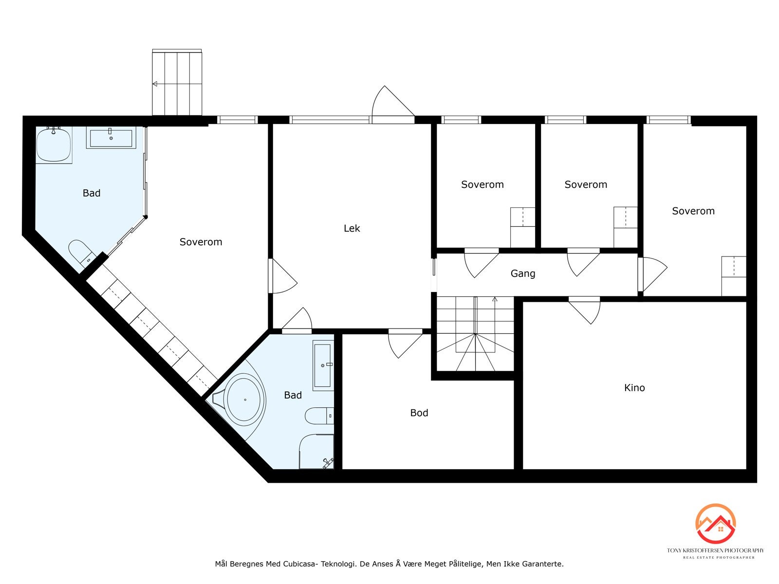 Plantegning underetasje Galleribilde