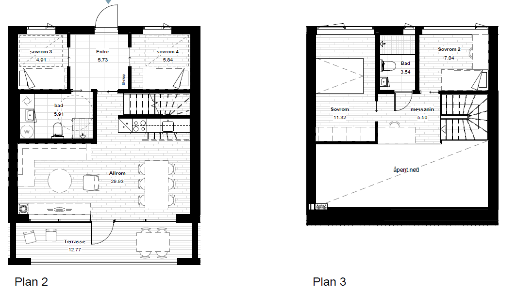 Plantegning av leilighet 2.6. Galleribilde