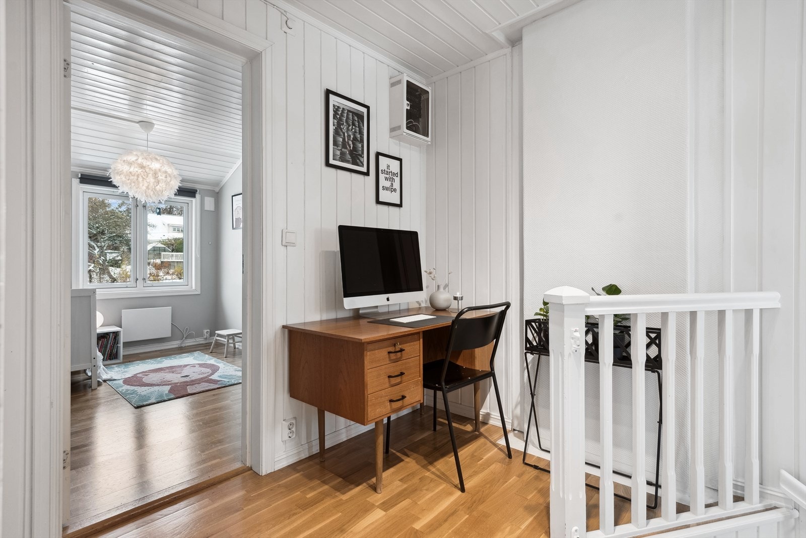 Her har hjemmekontoret fått plass Galleribilde