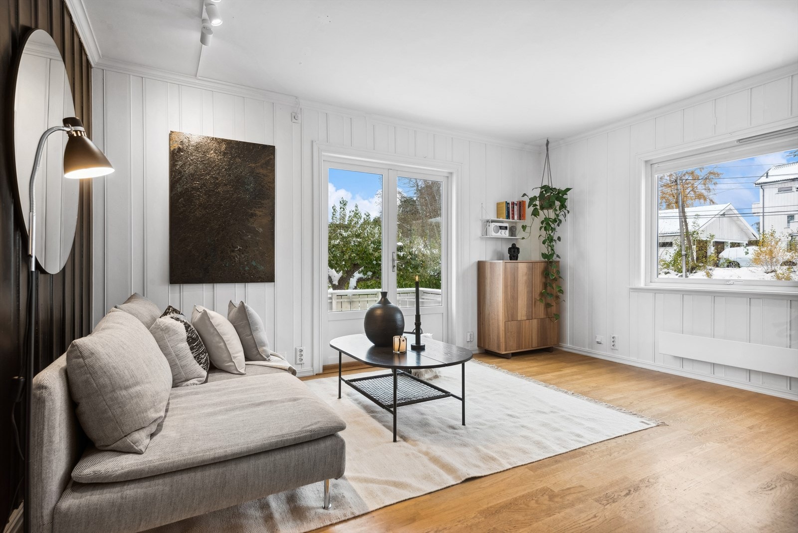 Fra stuen er det direkte tilgang til terrasse. Galleribilde