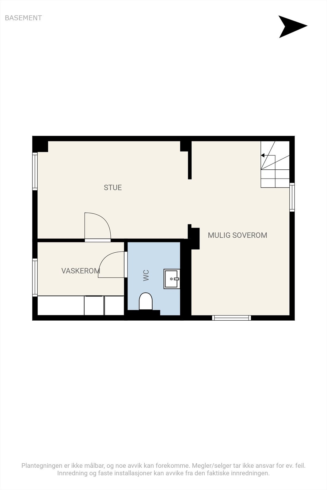 Plantegning kjelleretasje Galleribilde