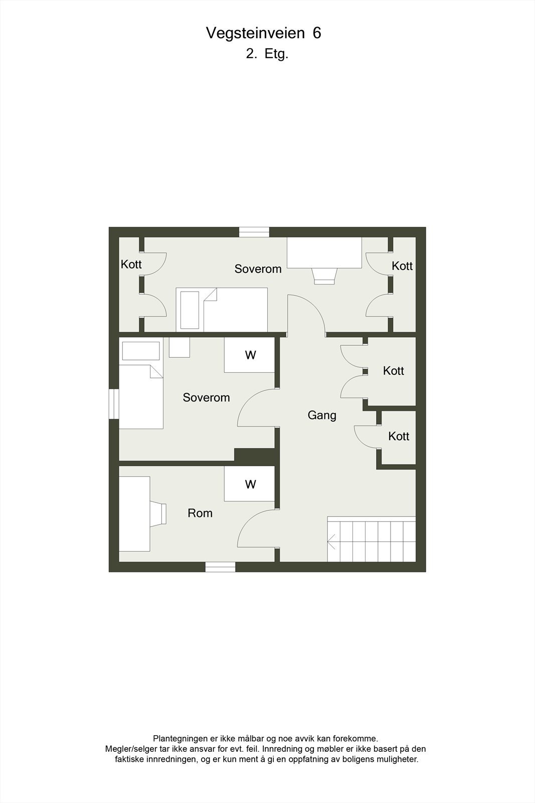 2D tegning loftsetasje. Galleribilde