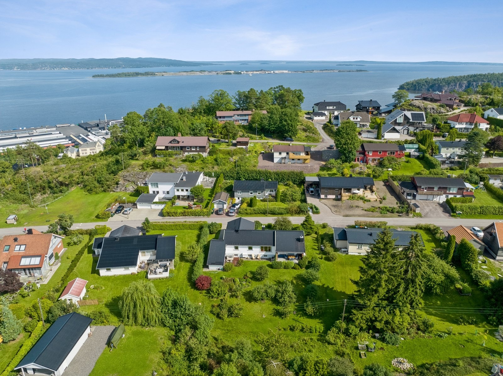 Dronefoto fra området Galleribilde