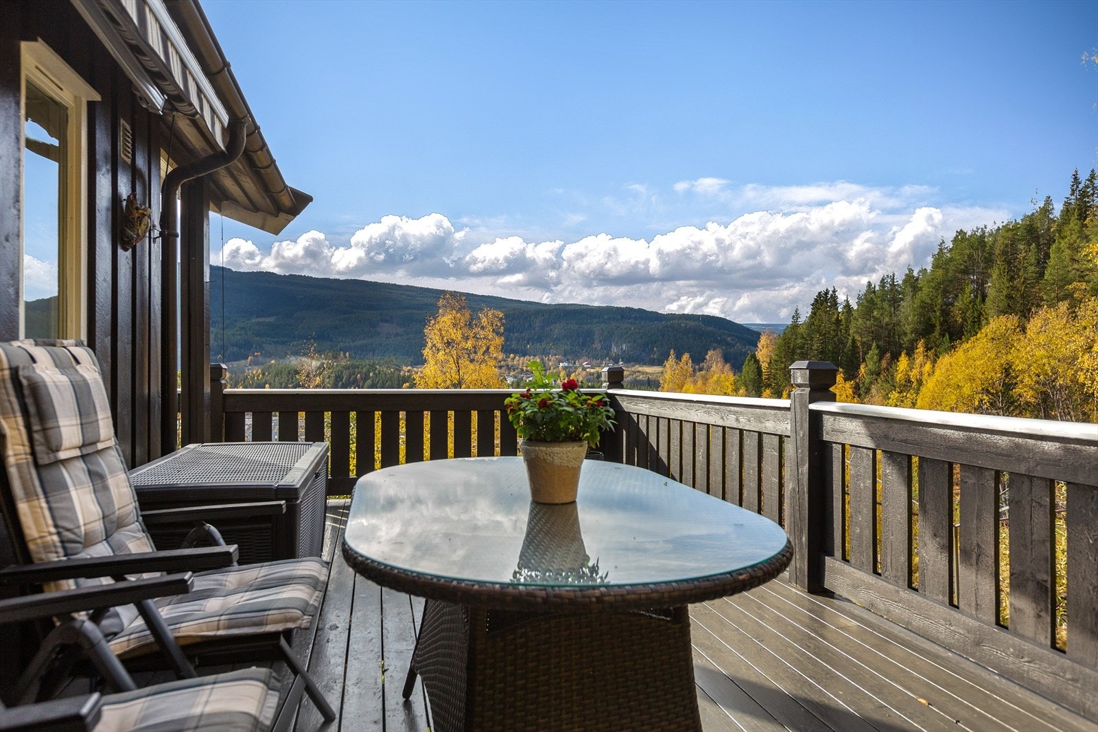 Terrasse, med utgang fra stue. Galleribilde