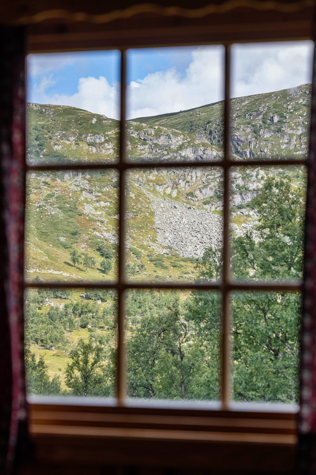 Utsikt fra stuevinduet Galleribilde