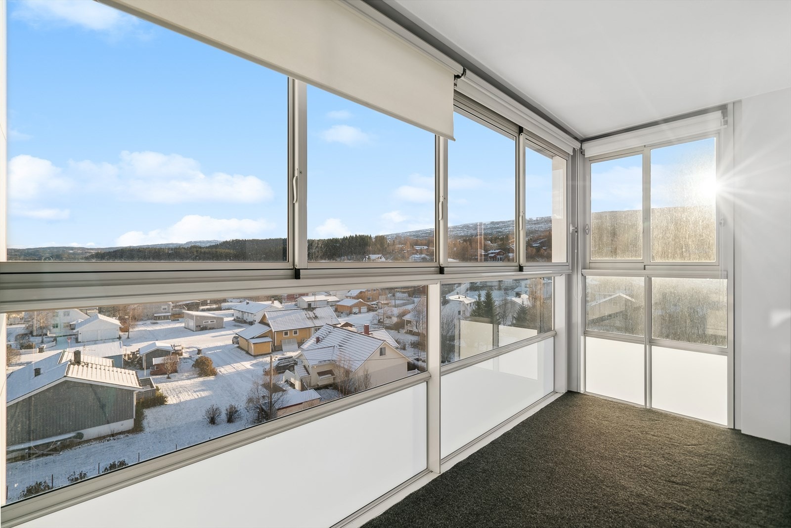 Luftig utsikt og gode solforhold Galleribilde