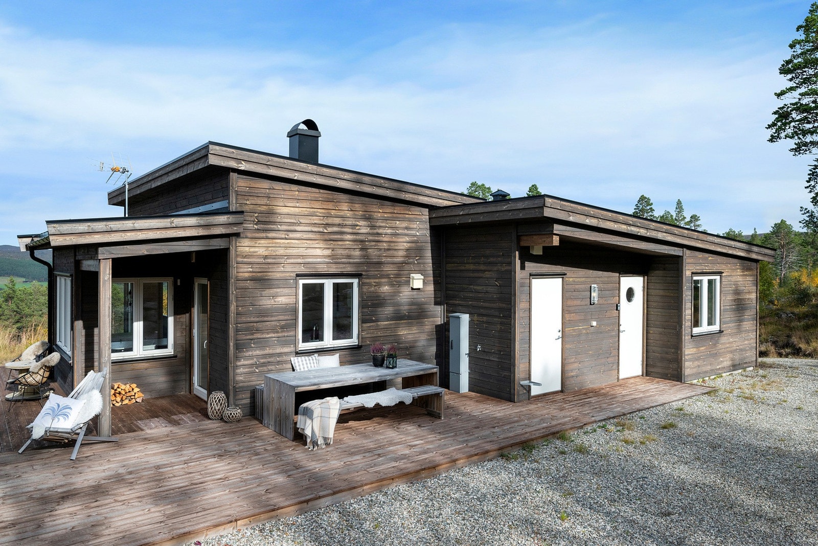 Parkering på egen tomt. Galleribilde